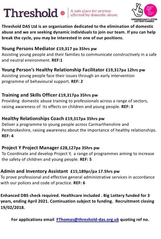 Project Y job advert English Threshold